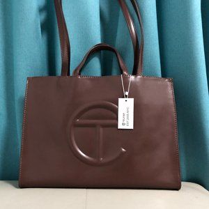 Telfar Woman Medium Chocolate Shopping Bag